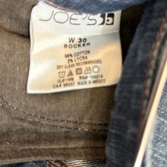 Joe's Jeans size 30 EUC Dark Blue Wide Leg Denim “Rocker” model - Picture 9 of 12